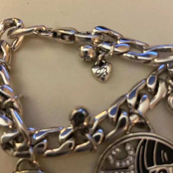 BRIGHTON Silver Charm Bracelet “Walking Shoes” with 4 large charms - Picture 2 of 3